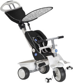 SMART TRIKE תלת אופן ריקליינר שחור+לבן