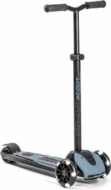 Scoot & Ride קורקינט לילדים ונוער דגם Highwaykick 5 עם אורות בגלגלים - כחול STEEL