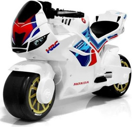 Grow בימבה אופנוע הראשון שלי HONDA עם אפקטים קוליים לגיל שנתיים ומעלה - לבן