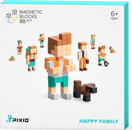 PIXIO פיקסיו קוביות מגנטיות סדרת סיפור - משפחה מאושרת - PIXIO