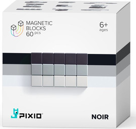 PIXIO פיקסיו קוביות מגנטיות - נואר - אבסטרקט (מארז מופשט) - PIXIO