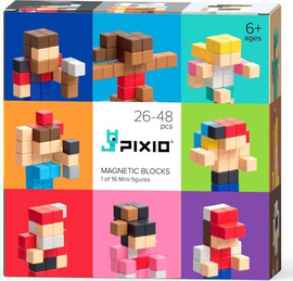 PIXIO פיקסיו קוביות מגנטיות - מארז הפתעה - דמויות קטנות - PIXIO