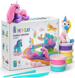 Hey Clay עיצוב בחימר - סט חדי קרן קסומים - Hey Clay