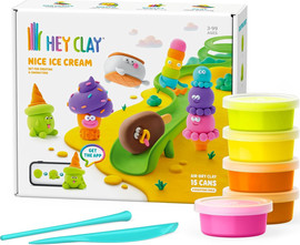 Hey Clay היי קליי - Hey Clay - סט גלידות מתקתקות - יצירה בחימר קל בעזרת אפליקציה