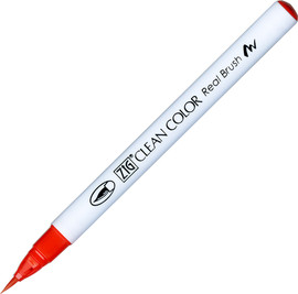 ZIG זיג טוש מכחול ZIG CLEAN COLOR -  Red 020
