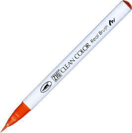 ZIG זיג טוש מכחול ZIG CLEAN COLOR -  Scarlet Red 023