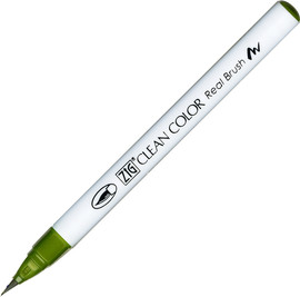 ZIG זיג טוש מכחול ZIG CLEAN COLOR -Olive Green 043