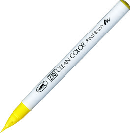 ZIG זיג טוש מכחול ZIG CLEAN COLOR - Lemon Yellow 051