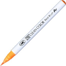 ZIG זיג טוש מכחול ZIG CLEAN COLOR -  Fluorescent Orange 002