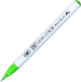 ZIG זיג טוש מכחול ZIG CLEAN COLOR -Fluorescent Green 004