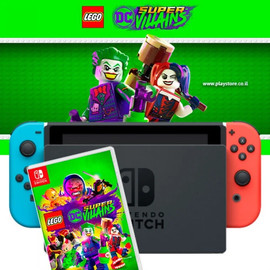 Nintendo Nintendo Switch | באנדל קונסולת כולל משחק LEGO DC: Super-Villains