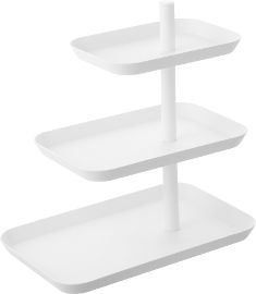 Yamazaki מעמד הגשה 3 קומות TOWER לבן