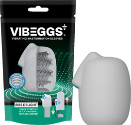 RIMBA שרוול אוננות רוטט VIBEGGS  Ribs Delight