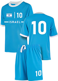 YKI חליפת כדורגל לילדים – ישראל מס' 10