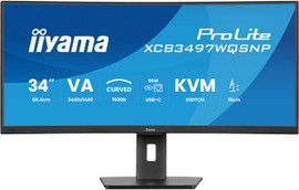 Iiyama מסך מחשב קעור IIYAMA 34" PROLITE VA UWQHD 120HZ 0.4MS 1500R