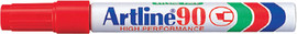 artline טוש ארטליין 90 בצבע אדום