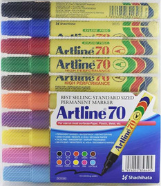 artline סט 10 טושי Artline 70