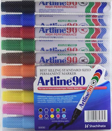 artline סט 10 טושי Artline 90