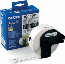 BROTHER מדבקות מקוריות 29*90 מ"מ BROTHER DK-11201 (כמות 400 יח')
