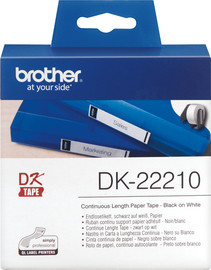 BROTHER מדבקות מקוריות סרט רציף 29 מ"מ רוחב 30.48 מטר BROTHER DK-22210