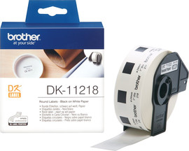 BROTHER גליל מדבקות מקוריות 24 מ"מ brother DK-11218 (כמות 1,000 יח')