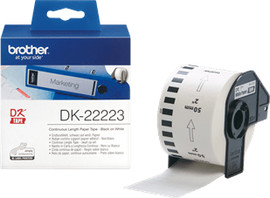 BROTHER מדבקות מקוריות רציף רוחב 50 מ"מ אורך 30.48 מטר Brother DK-22223