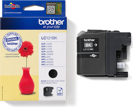 BROTHER ראש דיו שחור מקורי Brother LC121BK (300 דפים)