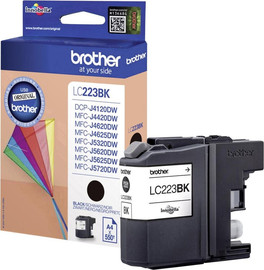 BROTHER ראש דיו שחור מקורי Brother LC-223BK (550 דפים)