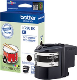 BROTHER ראש דיו שחור מקורי Brother LC-22UBK XL (2,400 דפים)