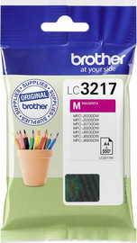BROTHER ראש דיו אדום מקורי Brother LC-3217M (550 דפים)