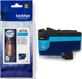BROTHER ראש דיו כחול מקורי Brother LC427XLC (5,000 דפים)