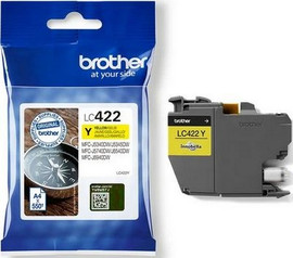 BROTHER ראש דיו צהוב מקורי Brother LC422Y (550 דפים)