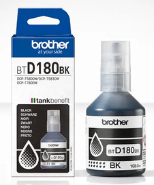 BROTHER בקבוק דיו שחור מקורי BROTHER BTD180BK (כמות 7,500 דפים)