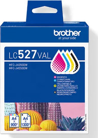 BROTHER סט 4 ראשי דיו מקוריים Brother LC527VAL (900 דף)