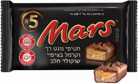 מרס מארז חטיפי שוקולד נוגט4+1