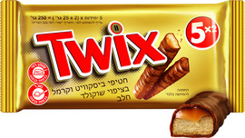 טוויקס מארז חטיפי שוקולד ביסקוויט וקרמל