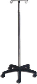 ס.מדיק עמוד עירוי 4 ווים. IV Pole with 4 Hooks. גלגלים לניידות