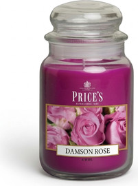 PRICES CANDELS נר פרייסס בריח DAMASON ROSE