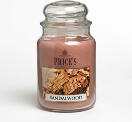 PRICES CANDELS נר פרייסס בריח SANDALWOOD