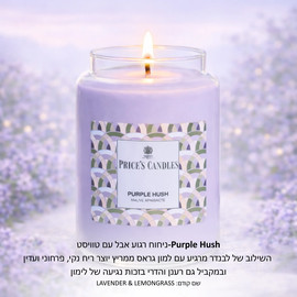 PRICES CANDELS נר פרייסס בריח PURPLE HUSH