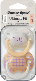 טומי טיפי זוג מוצצים 0-6 חודשים Tommee Tippee Ultimate Fit