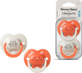 טומי טיפי זוג מוצצים 18-36 חודשים Tommee Tippee Ultimate Fit