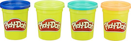 Play-Doh מארז 4 קופסאות בצק 448 גרם סה"כ - כתום/טורקיז/ירוק/סגול