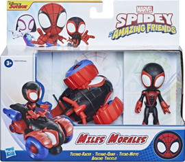 Hasbro דמות אקשן עם אופנוע – מיילס מוראלס