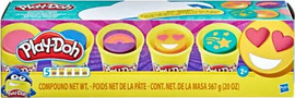 Play-Doh פליידו סט 5 צבעים סמיילי - PlayDoh