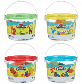 Play-Doh דלי עם 3 צבעים ואביזרים פליידו