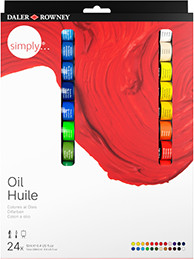 Daler Rowney סט סימפלי צבעי שמן 12X24 מ"ל