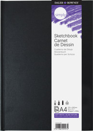 Daler Rowney SIMPLY סקטשבוק כריכה רכה 54 דפים גוון שנהב 100 גרם A4