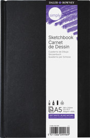 Daler Rowney SIMPLY סקטשבוק כריכה רכה  54 דפים גוון שנהב 100 גרם A5
