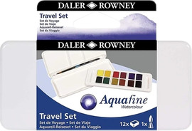 Daler Rowney סט צבעי מים 12 טבליות+מכחול אקווהפיין